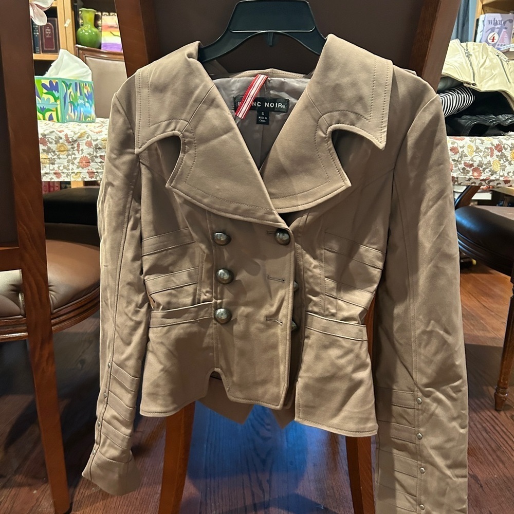 Blanc Noir NWT Size Small Vegan leather Jacket